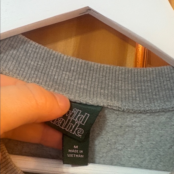 Wild Fable Size Medium USA Grey Crewneck Sweatshirt - Picture 3 of 5